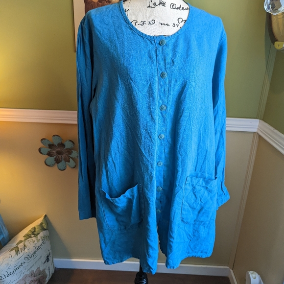 Flax By Jeanne Englehart top - Picture 1 of 12